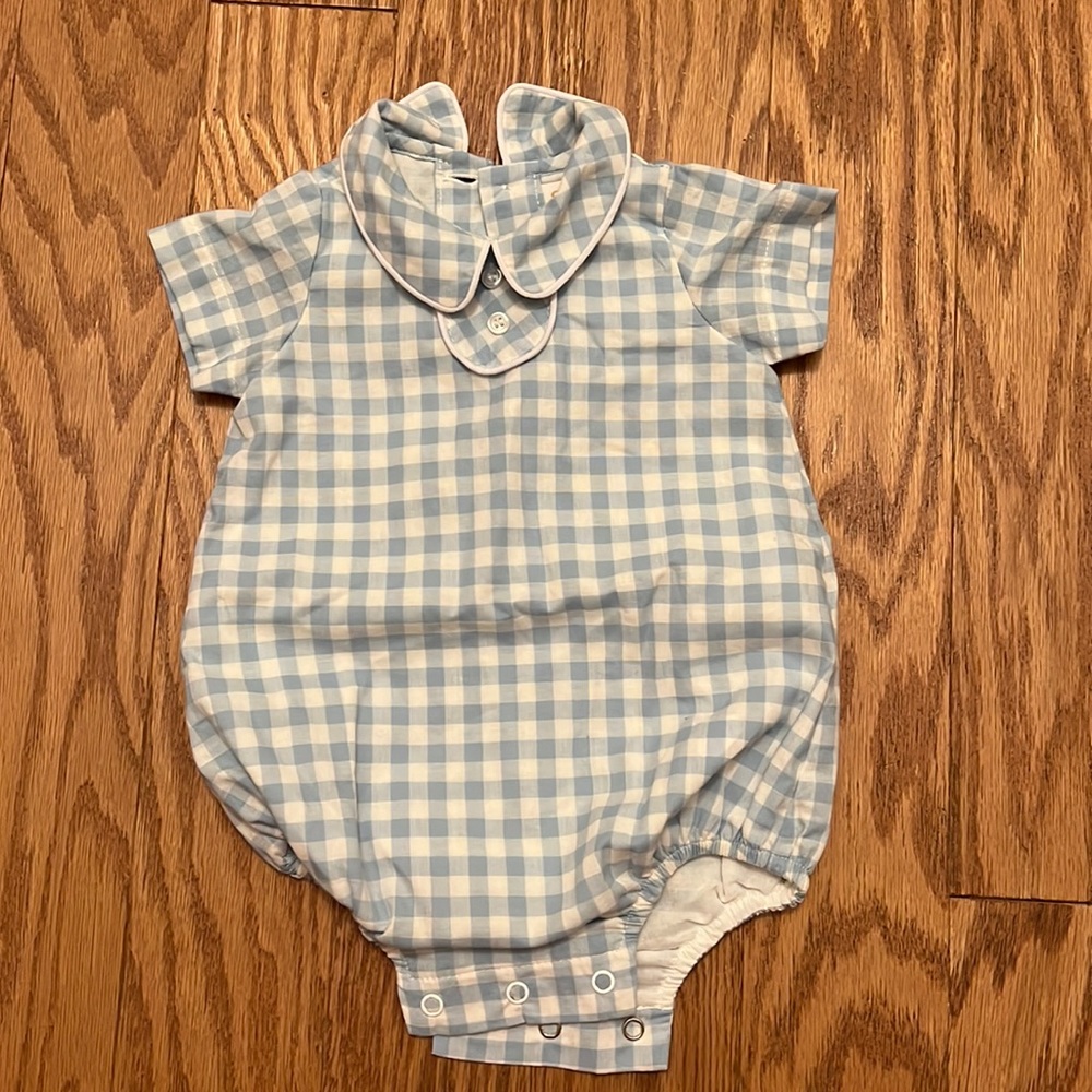 Dondolo blue gingham bubble